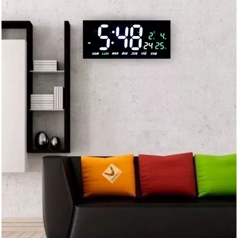GENERICO - Reloj De Pared Digital Decorativo Led Pantalla