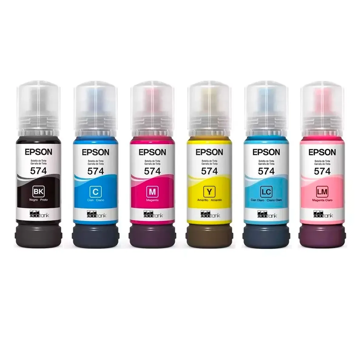 EPSON - Pack X6 Tintas Epson T574 BCMYCLML Genuino L8050  L18050 con iva