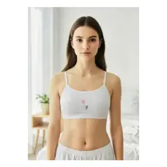 LOOK SHOP - Pack 2 Sostén Peto. Niña Juvenil. Algodón Con Relleno 920