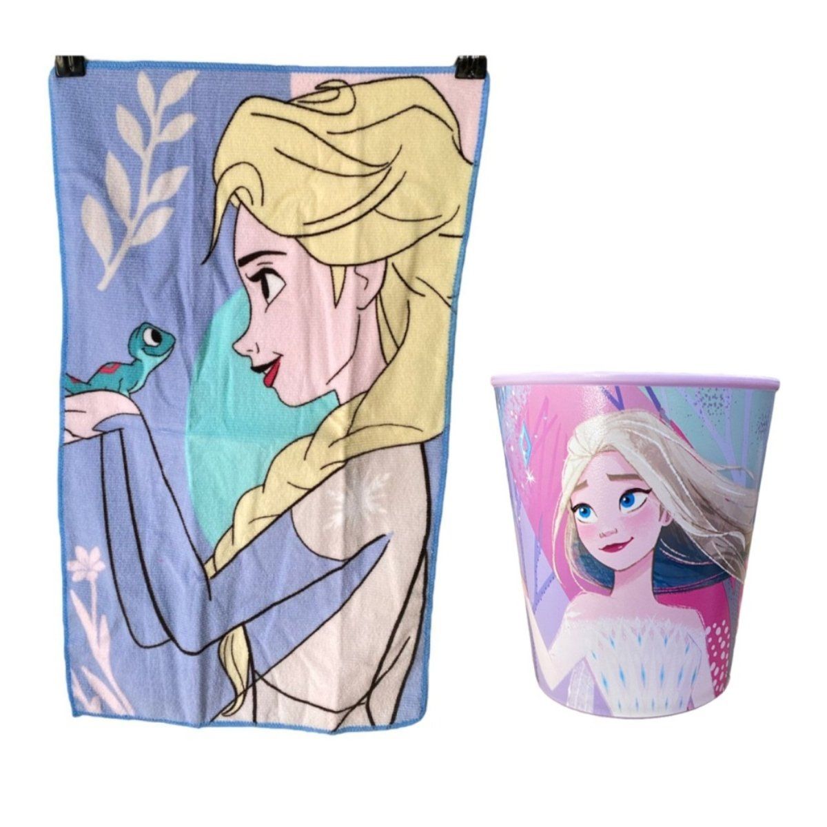 OEM - Set 2 Piezas Toalla 30x50cm Con Vaso Parvulo Frozen