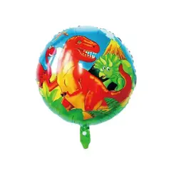 GENERICO - Globos Dinosaurios Latex Colores 1 Unidad 45X45 Cm