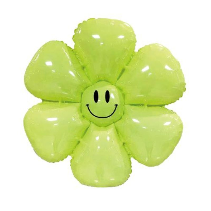 GENERICO - Globos Diseño Flores Color Verde Latex 1 Unidad