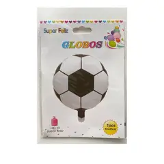 GENERICO - Globos Diseño Pelota Futbol 1 Unidad 45X45 Cm