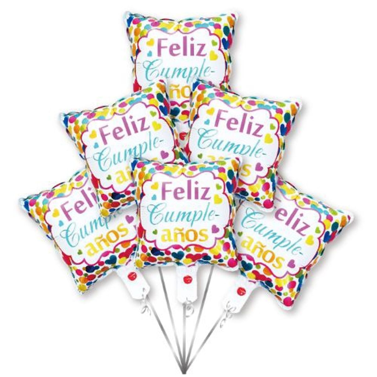 GENERICO - Globos Dibujo Feliz Cumpleaños Latex 24X30 Cm