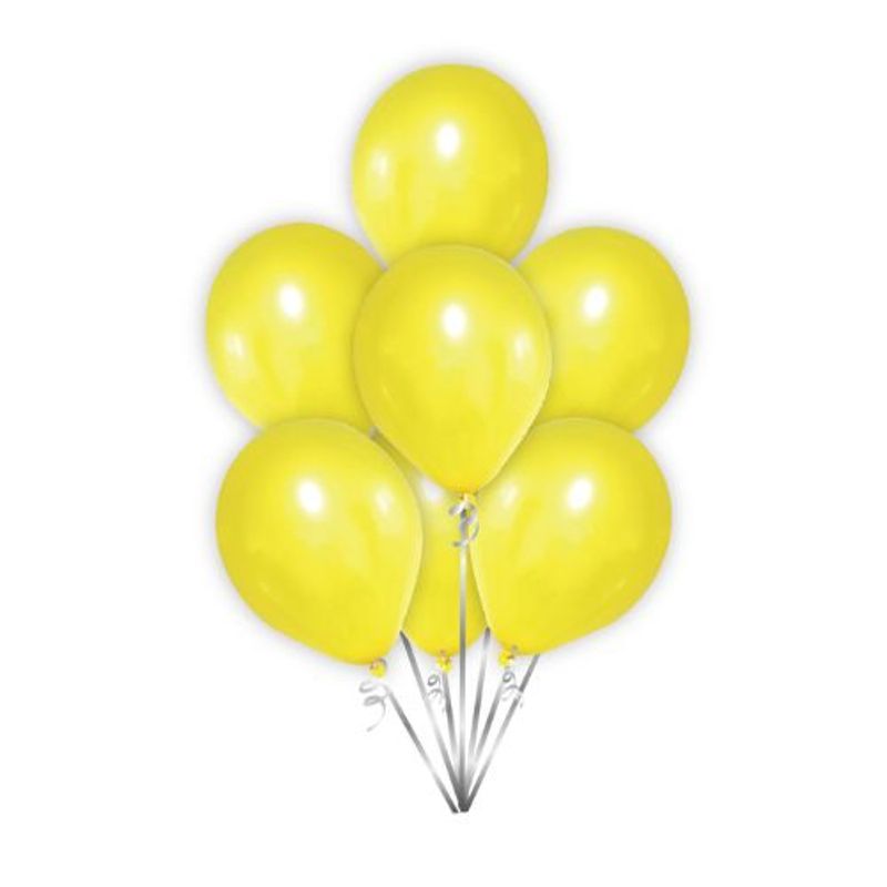 GENERICO - Globos Latex Color Amarillo 30 Cm 25 Unidades