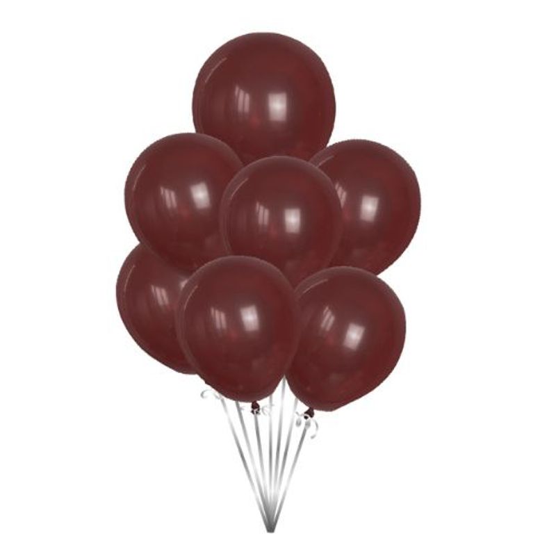 GENERICO - Globos Latex Color Marron 50 Unidades 30 Cm