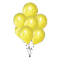 GENERICO - Globos Latex Color Amarillo 50 Unidades 30 Cm