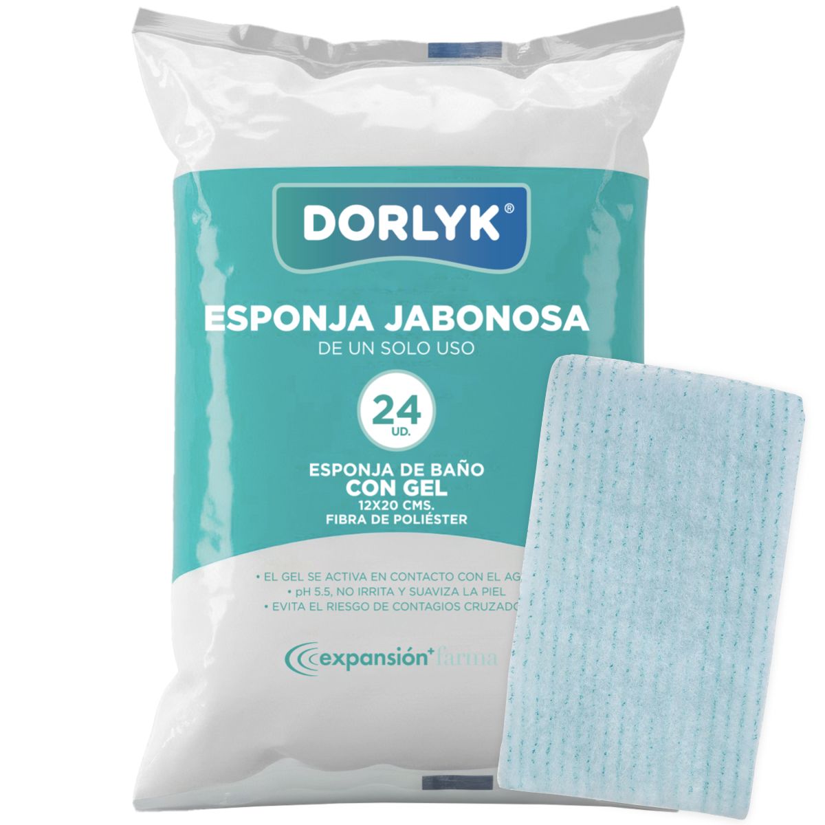 DORLYK - ESPONJA DE BAÑO DORLYK BOLSA 24 UNIDADES