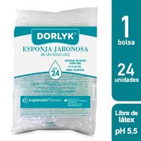 ESPONJA DE BAÑO BOLSA 24 UNIDADES