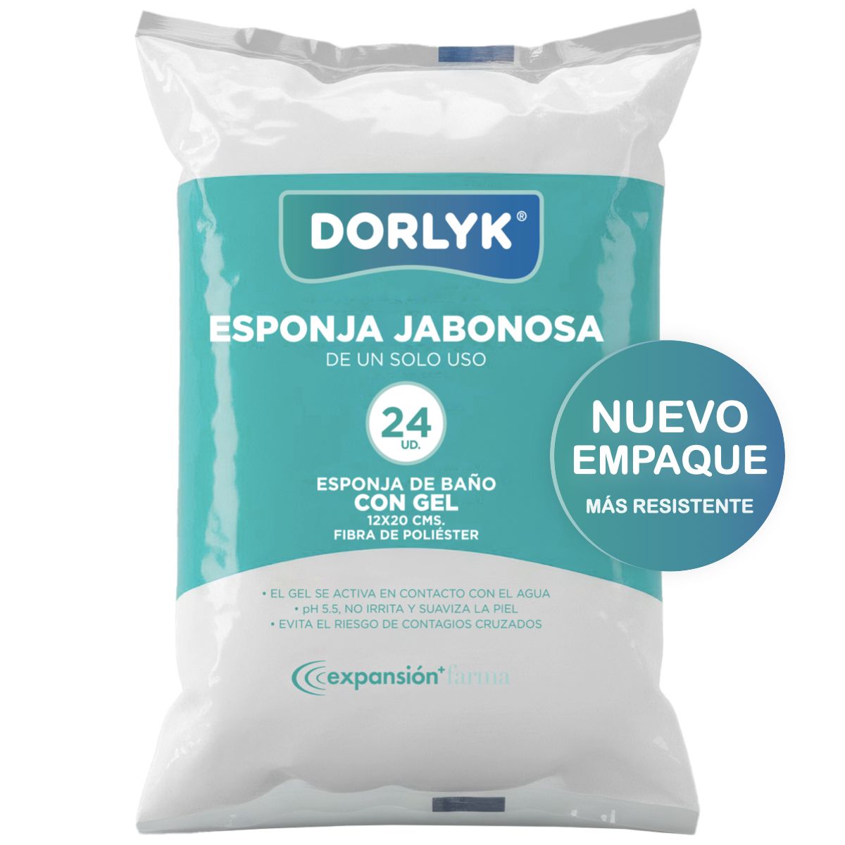 DORLYK - ESPONJA DE BAÑO DORLYK BOLSA 24 UNIDADES