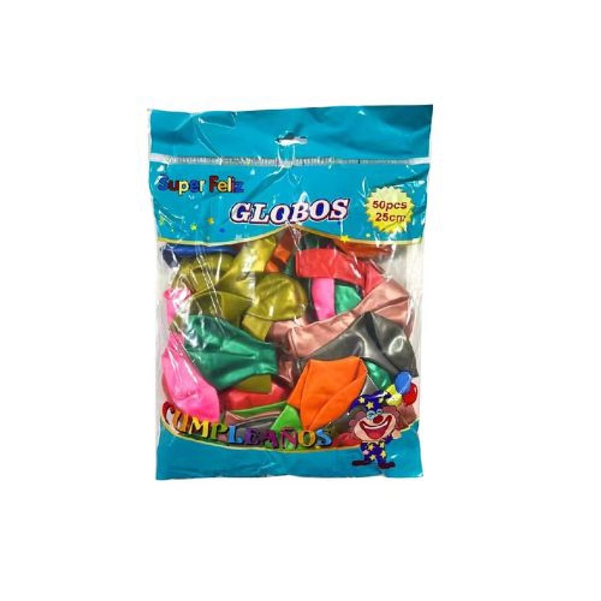 GENERICO - Globos Muchos Colores Latex 50 Unidades 25 Cm