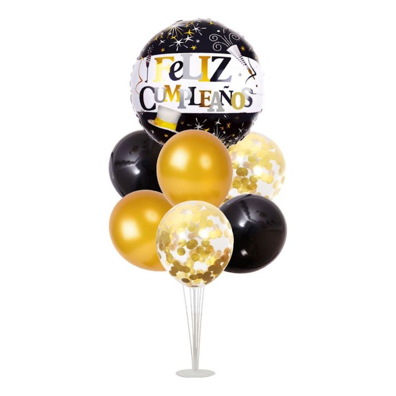 GENERICO - Set De Globos Centro Mesa Fiestas Decoraciones Con Soporte