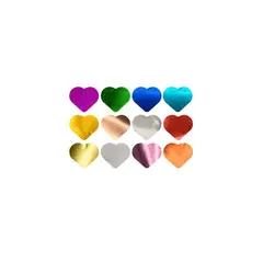 GENERICO - Challa Metálica Corazón Multicolor 30g