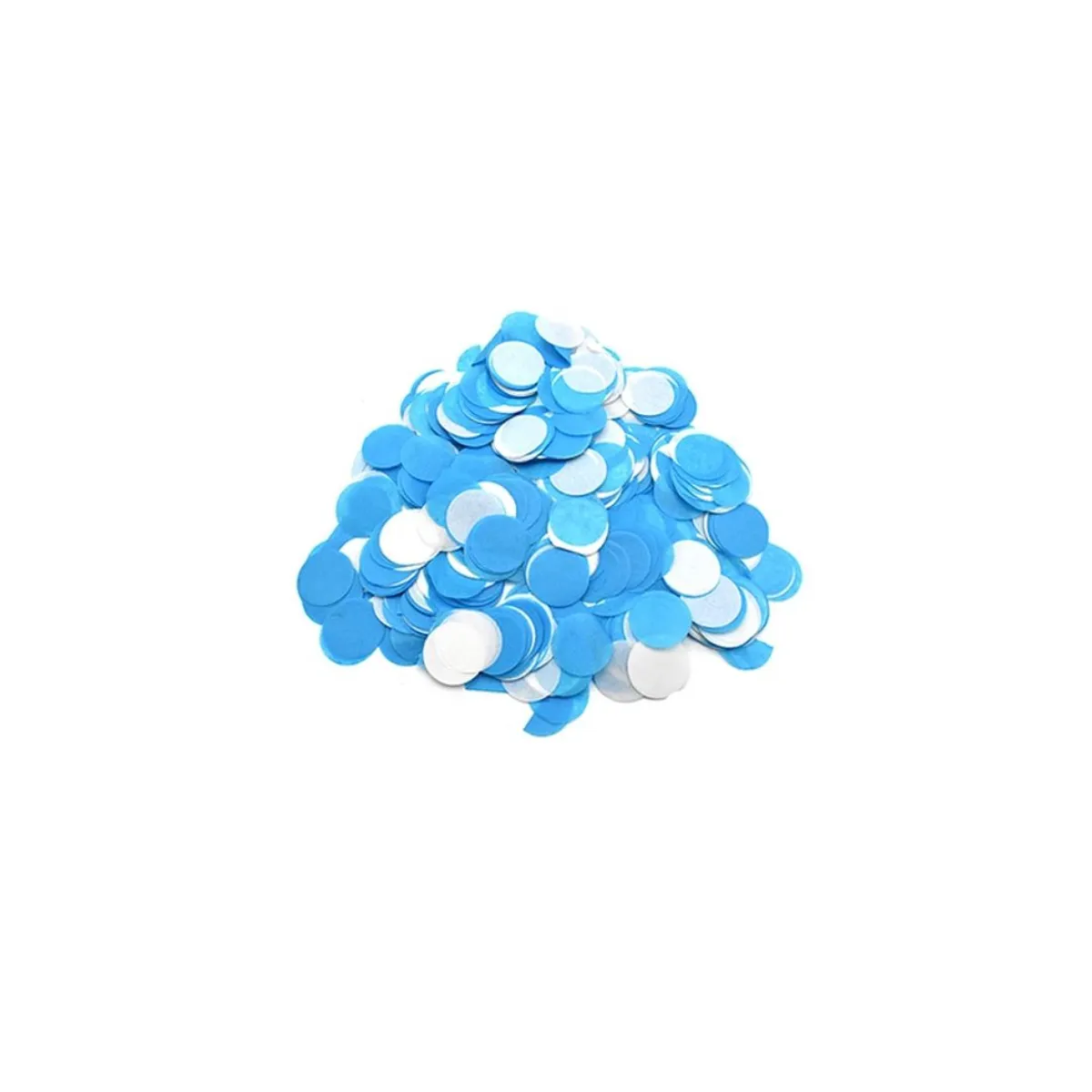GENERICO - Papel Anti Fuego Circulo Blanco y Celeste 25mm 40g