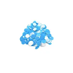 GENERICO - Papel Anti Fuego Circulo Blanco y Celeste 25mm 40g