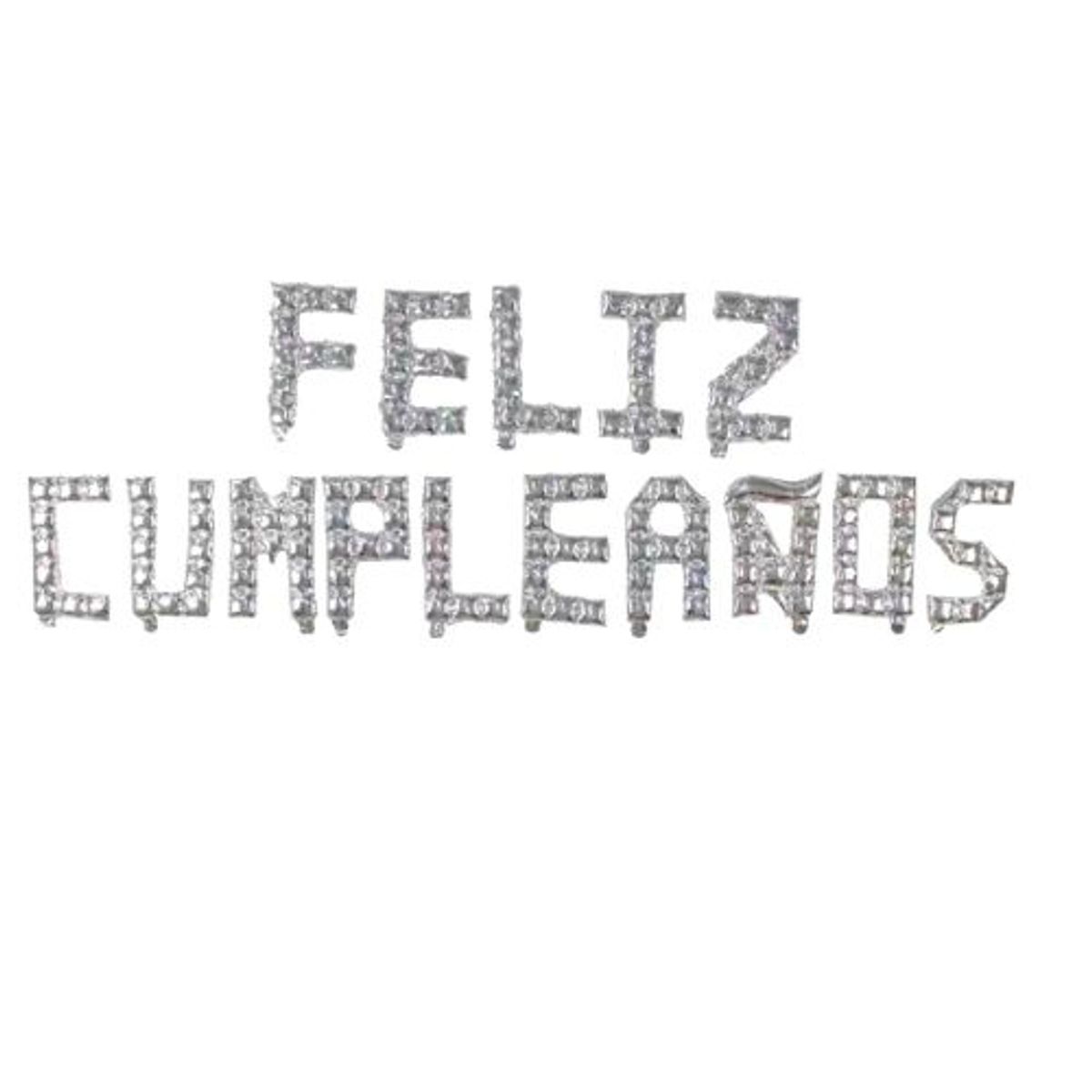 GENERICO - Globos Feliz Cumpleaños 15 Unidades Color Plateado