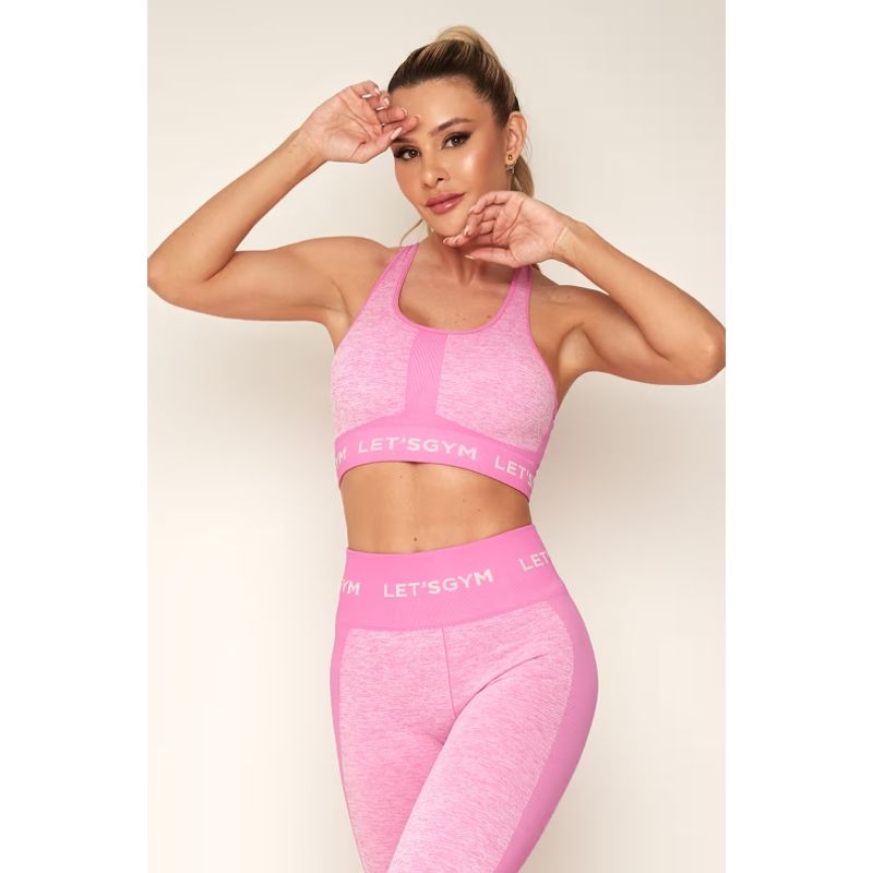 LETSGYM - PETO DEPORTIVO SEAMLESS MELANGE LETSGYM