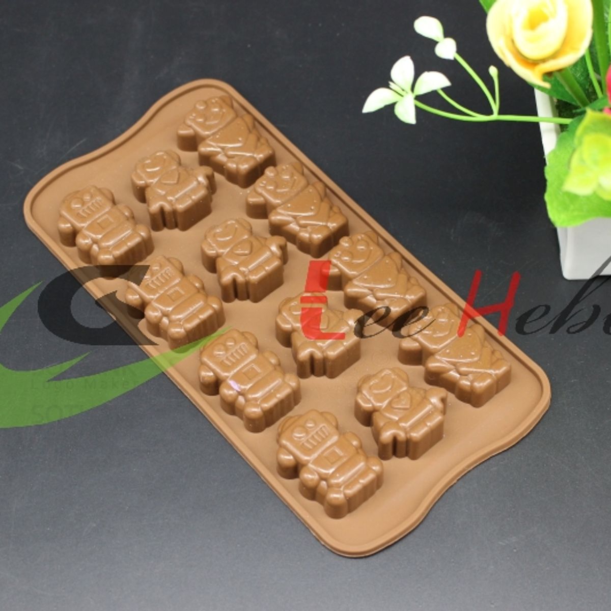 GENERICO - Molde Silicona Para Chocolate Forma Robots