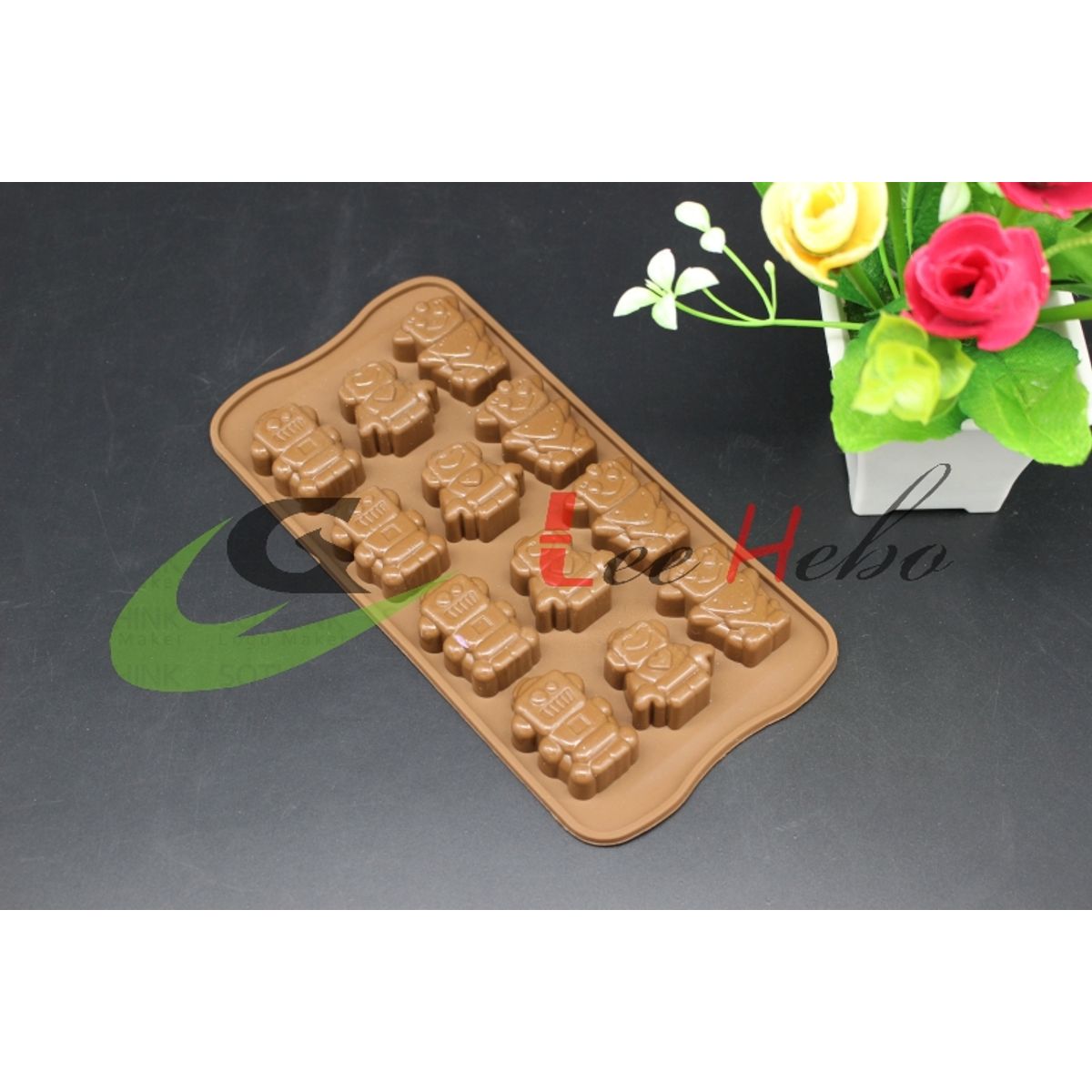 GENERICO - Molde Silicona Para Chocolate Forma Robots