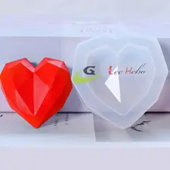 GENERICO - Molde Silicona Para Resina Figuras Corazon