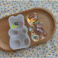 GENERICO - Molde Silicona Para Resina Figuras Mini Oso