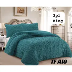 GENERICO - Cobertor invierno texturizado con chiporro 2 plazas