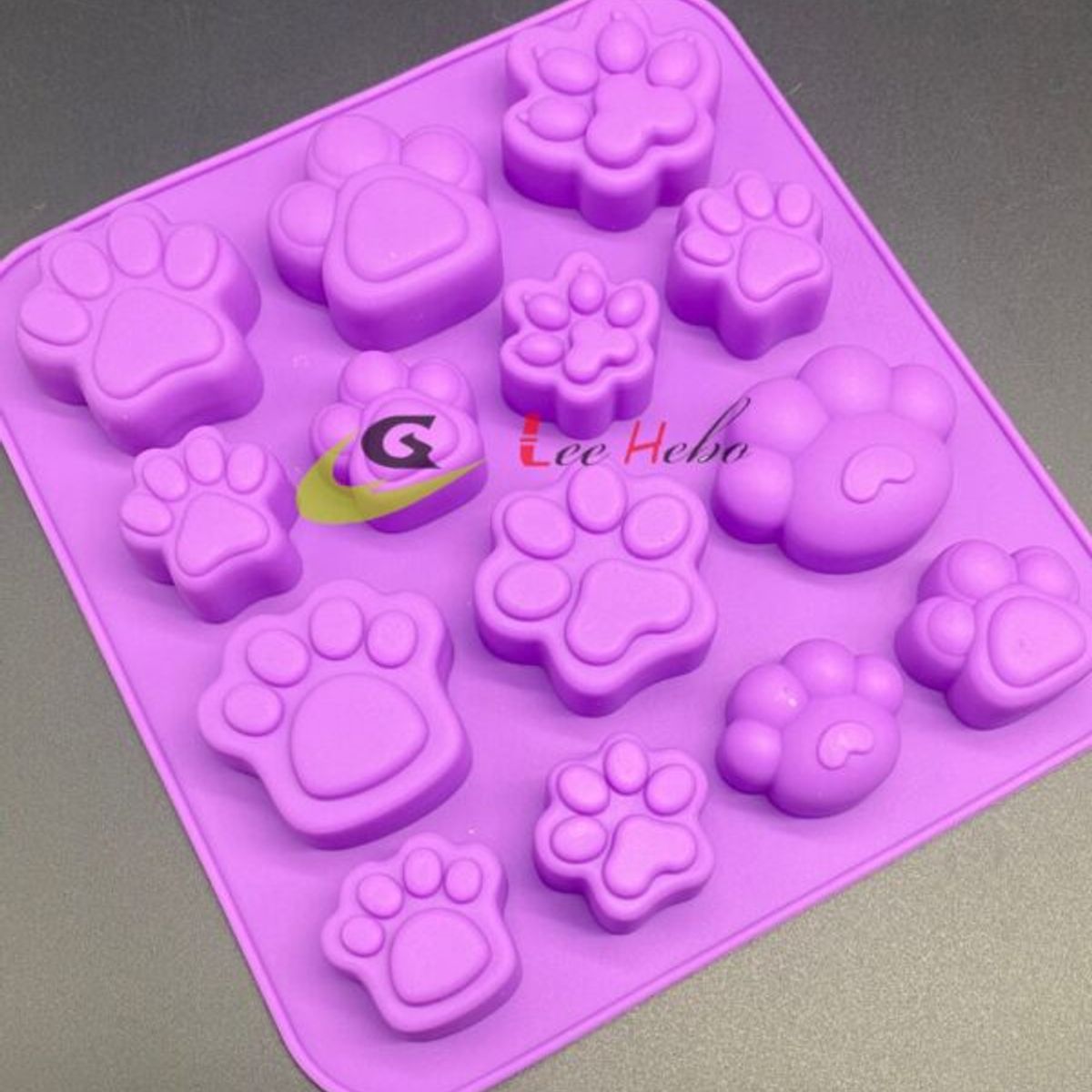 GENERICO - Molde Silicona Figura Mini Patitas De Perro