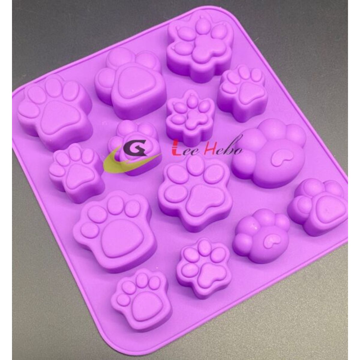 GENERICO - Molde Silicona Figura Mini Patitas De Perro