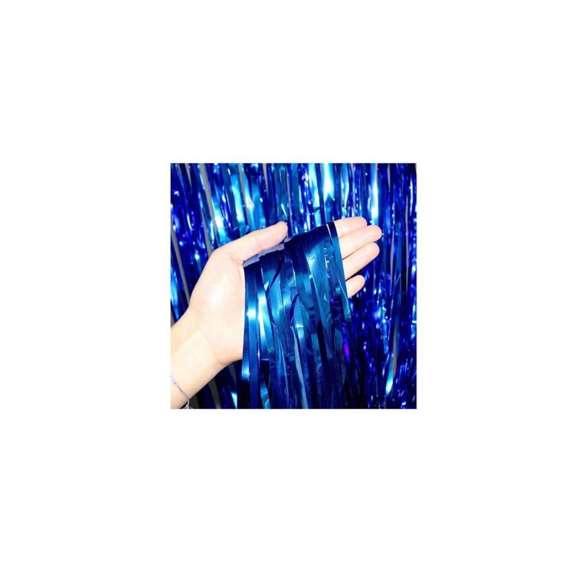 GENERICO - Cortina Metálica Azul 2m