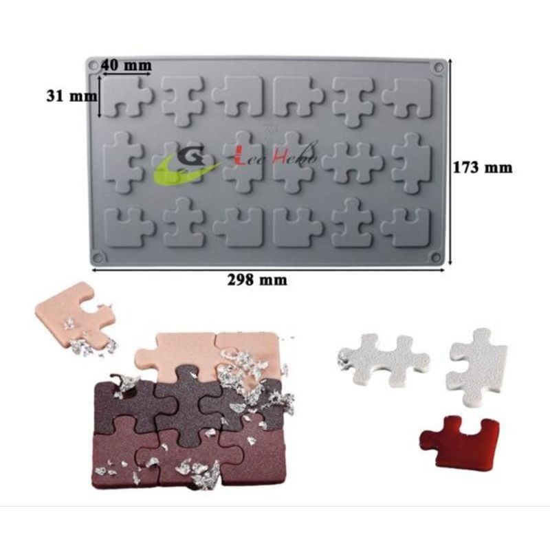 GENERICO - Molde Silicona Para Chocolate Rompecabezas