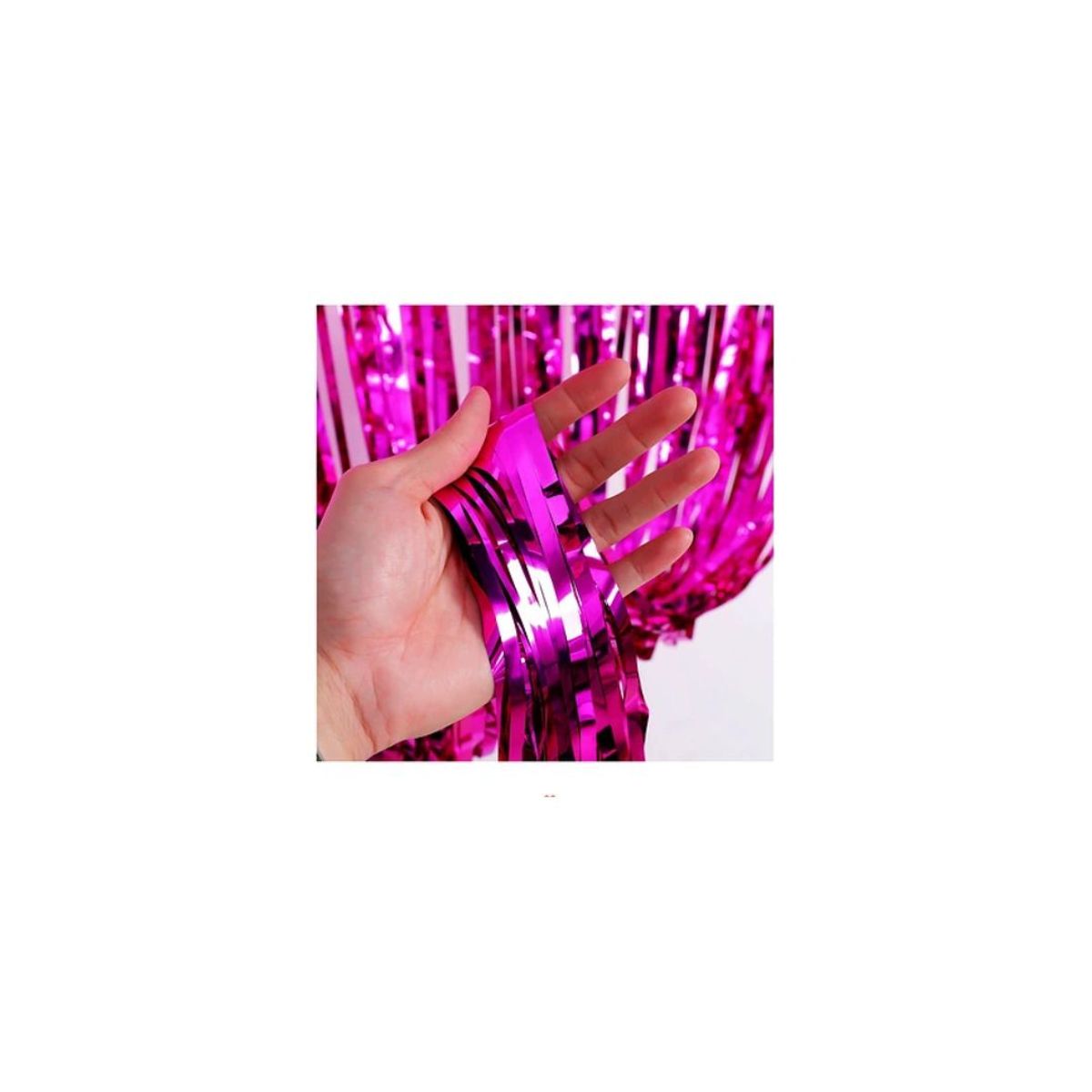 GENERICO - Cortina Metálica Fucsia 3m