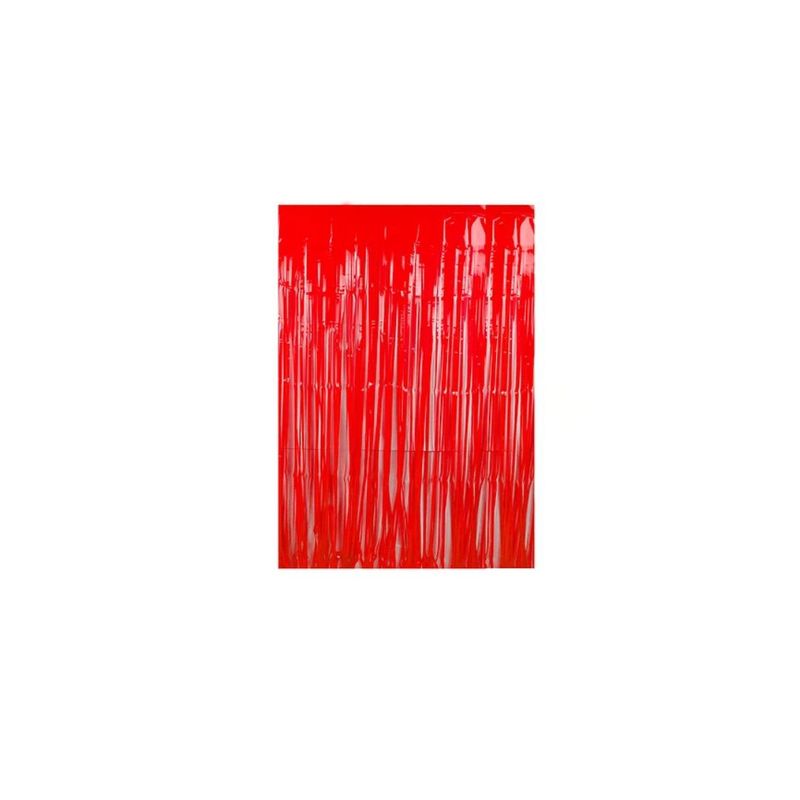 GENERICO - Cortina Metálica Rojo 100x200cm