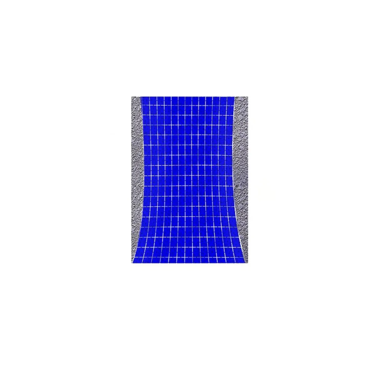 GENERICO - Cortina Metálica Azul Con Estrellas 100x200cm