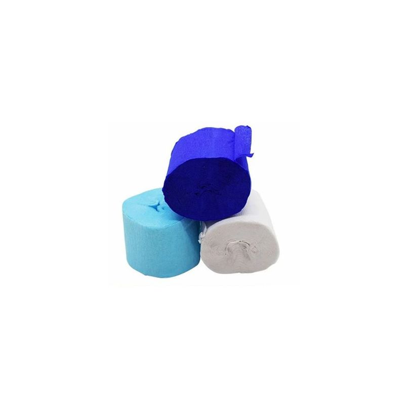 GENERICO - Feston Grueso Azul Con Blanco 6pcs