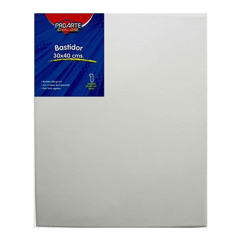 PROARTE - Bastidor 30x40 de tela para principiantes o escolares