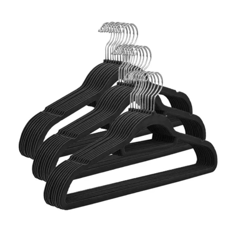 GENERICO - Colgadores De Ropa Casatua Set 30u Terciopelo Antideslizante