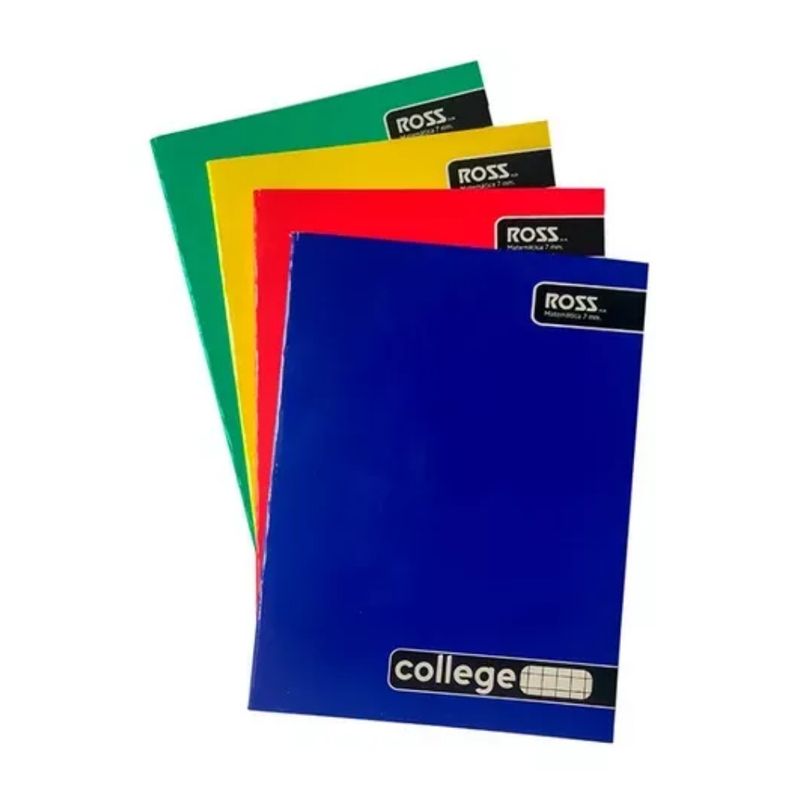 GENERICO - Pack 10 Cuadernos College Ross 7mm 80 Hojas