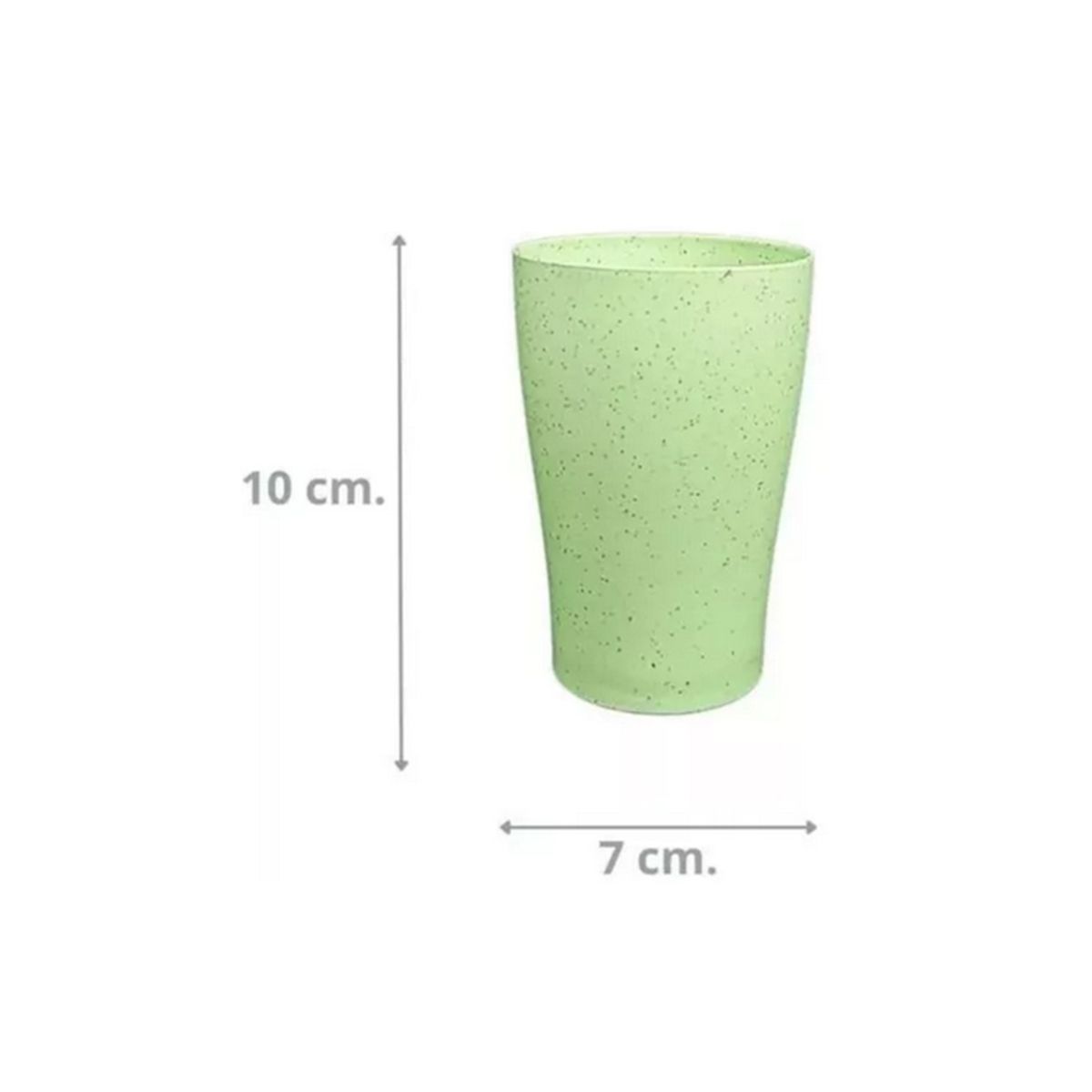 GENERICO - Pack de 4 Vasos Fibra De Trigo Ecologico