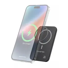 GENERICO - Bateria Externa Inalambrica Magnetica 5000mah Carga Rapida
