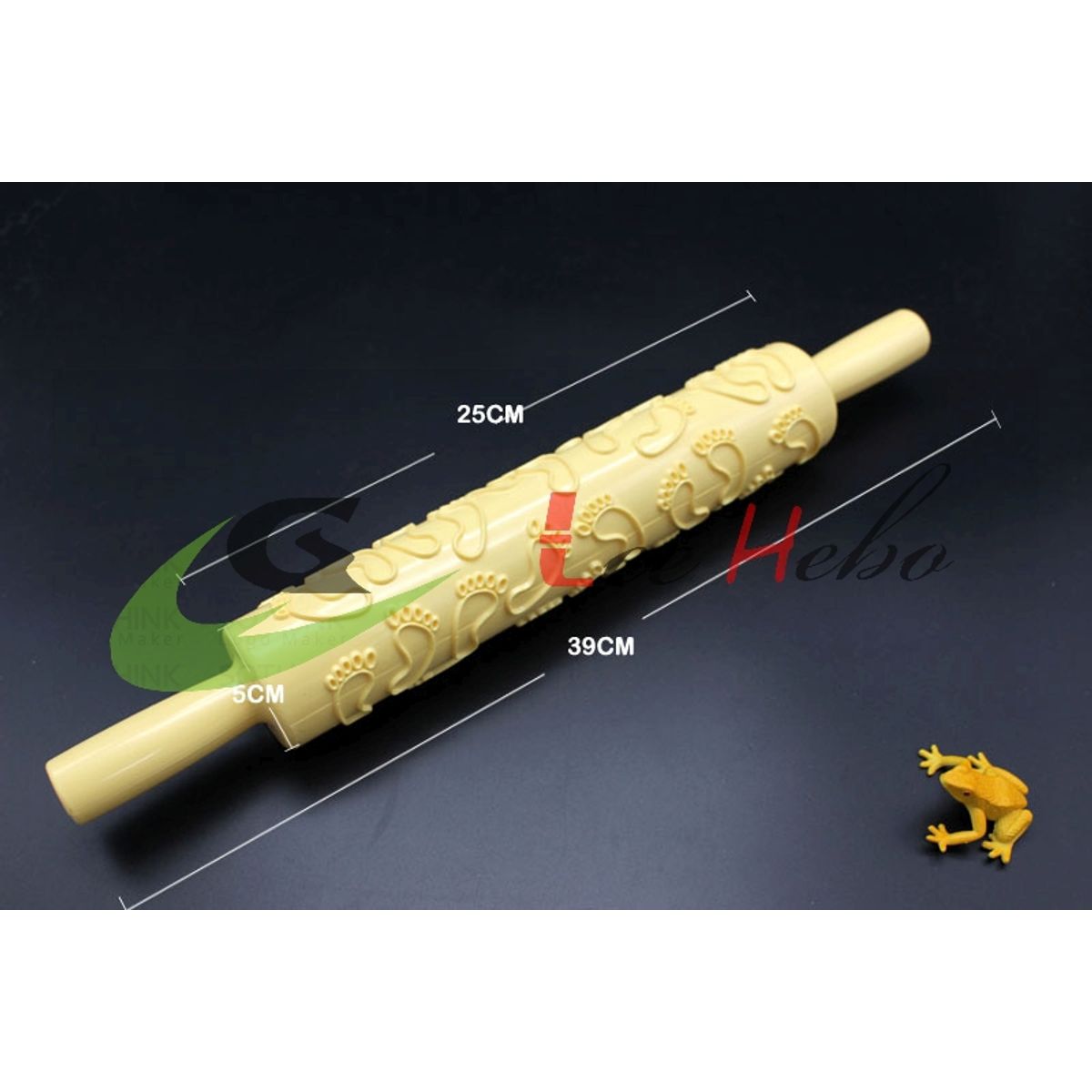 GENERICO - Rodillo Fondant Rodillo Para Fondant Con Diseño Amarillo