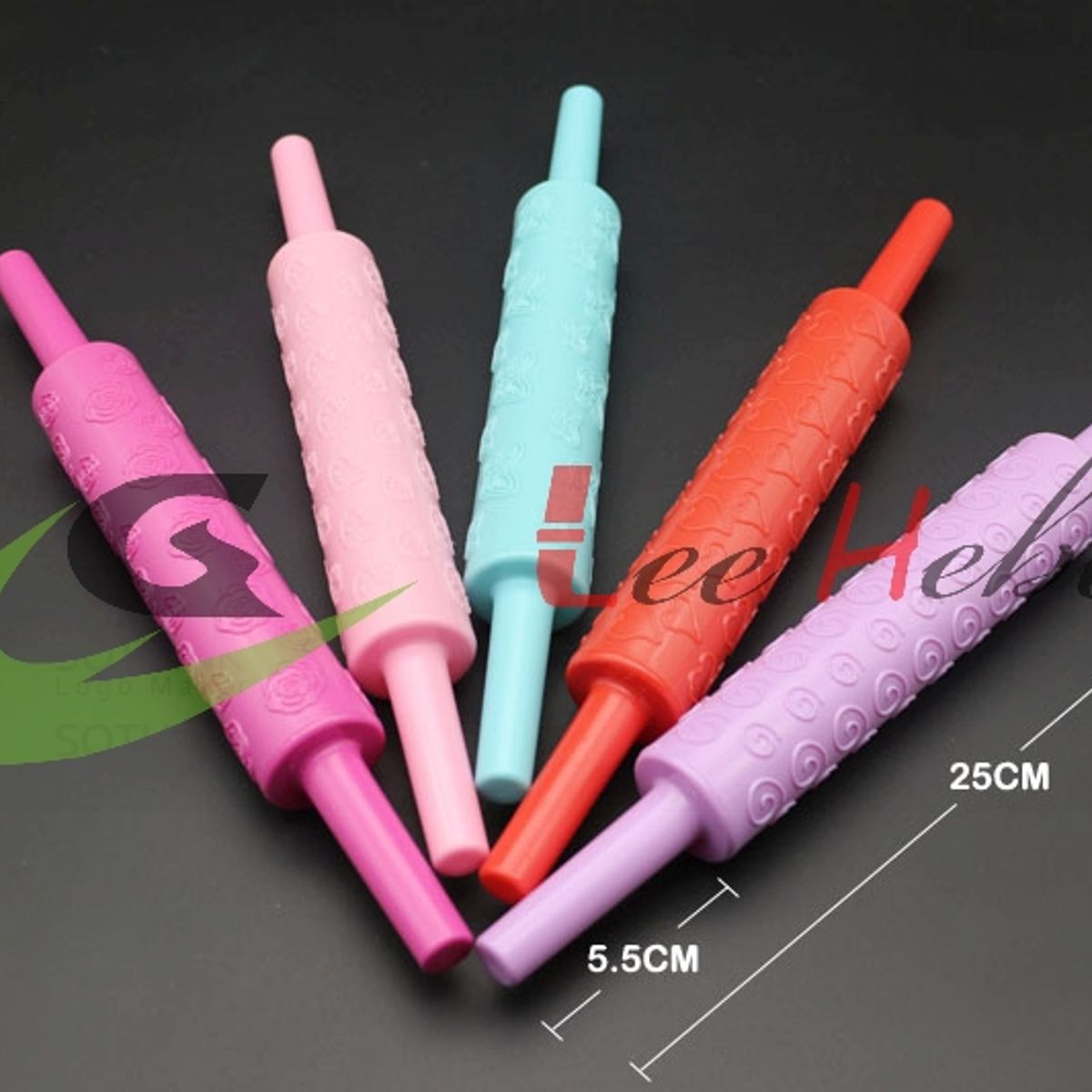 GENERICO - Rodillo Fondant Rodillo Para Fondant Mini Colores Surtidos