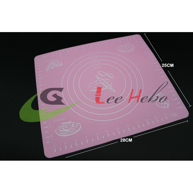 GENERICO - Base Tapete De Silicona Para Trabajar Masas 25x28Cm