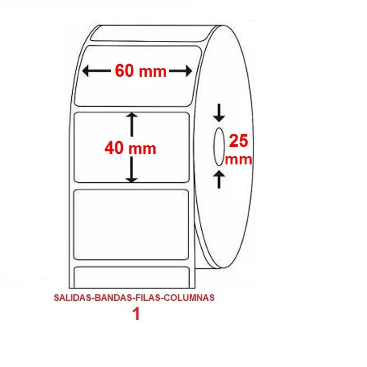 GENERICO - ETIQUETA AUTOADHESIVA 60x40 mm