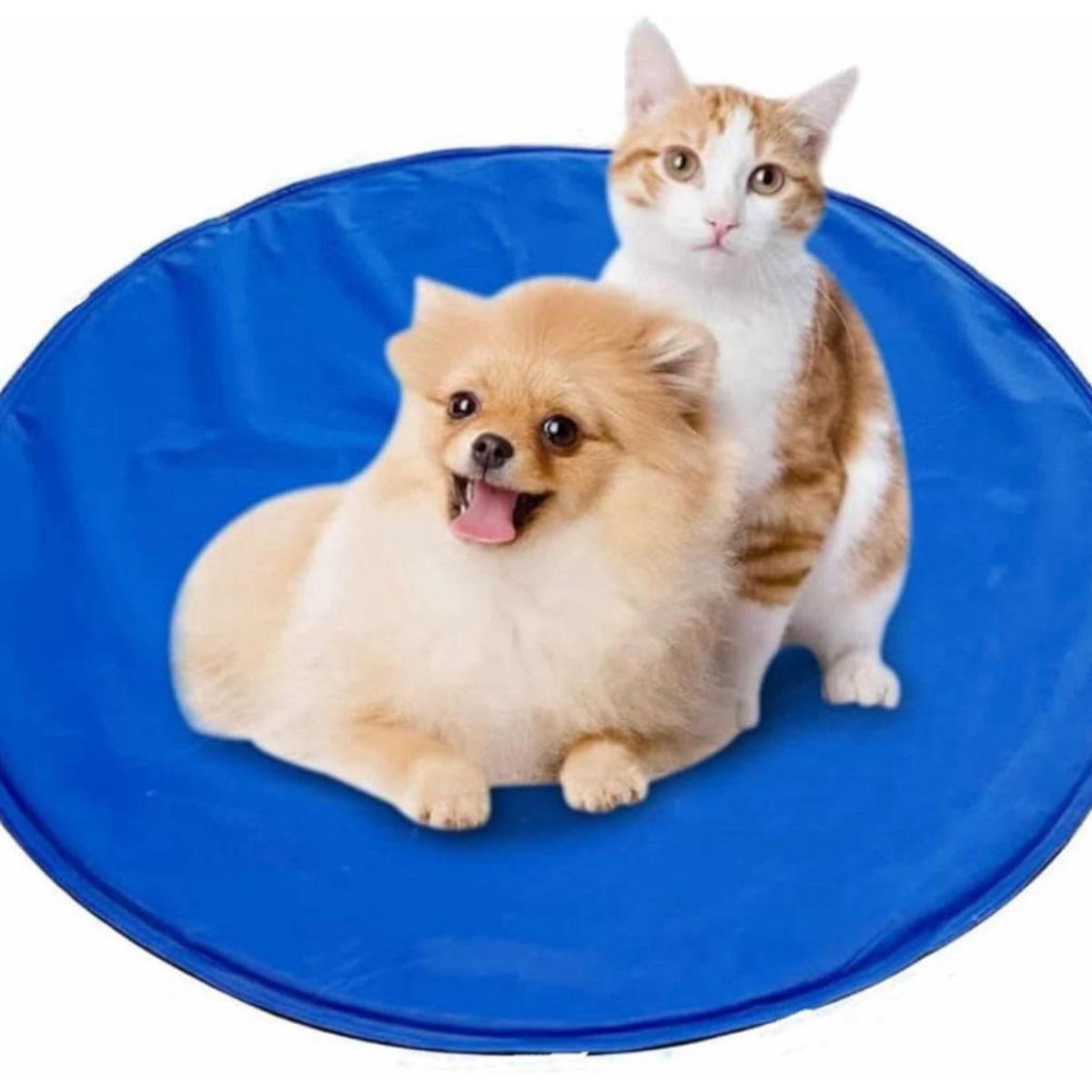 GENERICO - Alfombrilla Cama Manta Redonda Refrescant Para Mascotas 60cm
