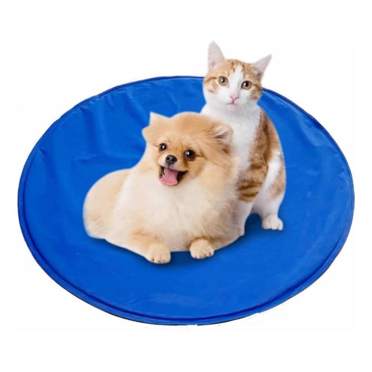 GENERICO - Alfombrilla Cama Manta Redonda Refrescant Para Mascotas 60cm