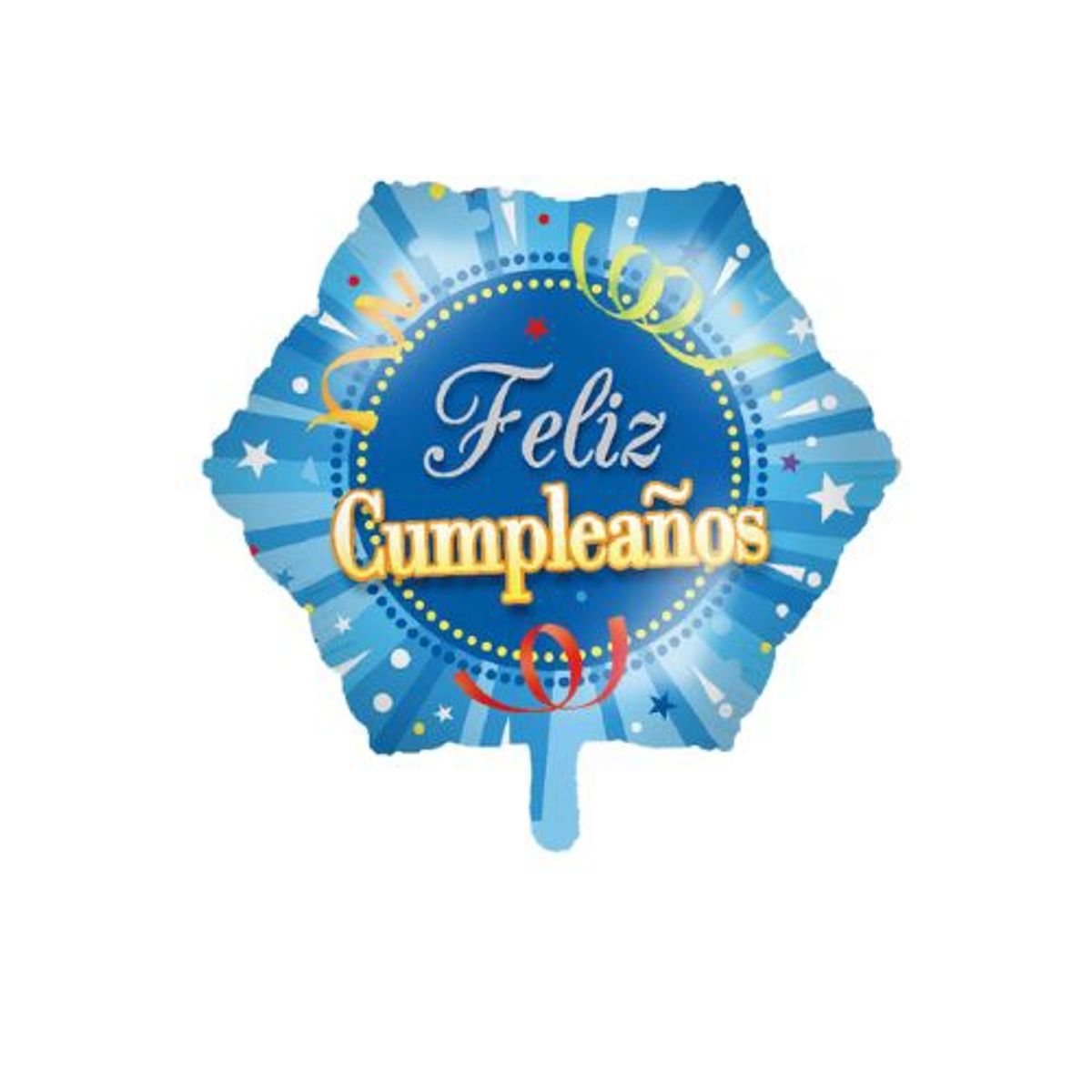 GENERICO - Globos Feliz Cumpleaños 45X45 Celeste