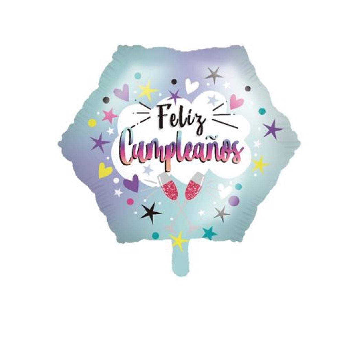 GENERICO - Globos Feliz Cumpleaños 45X45 Colores