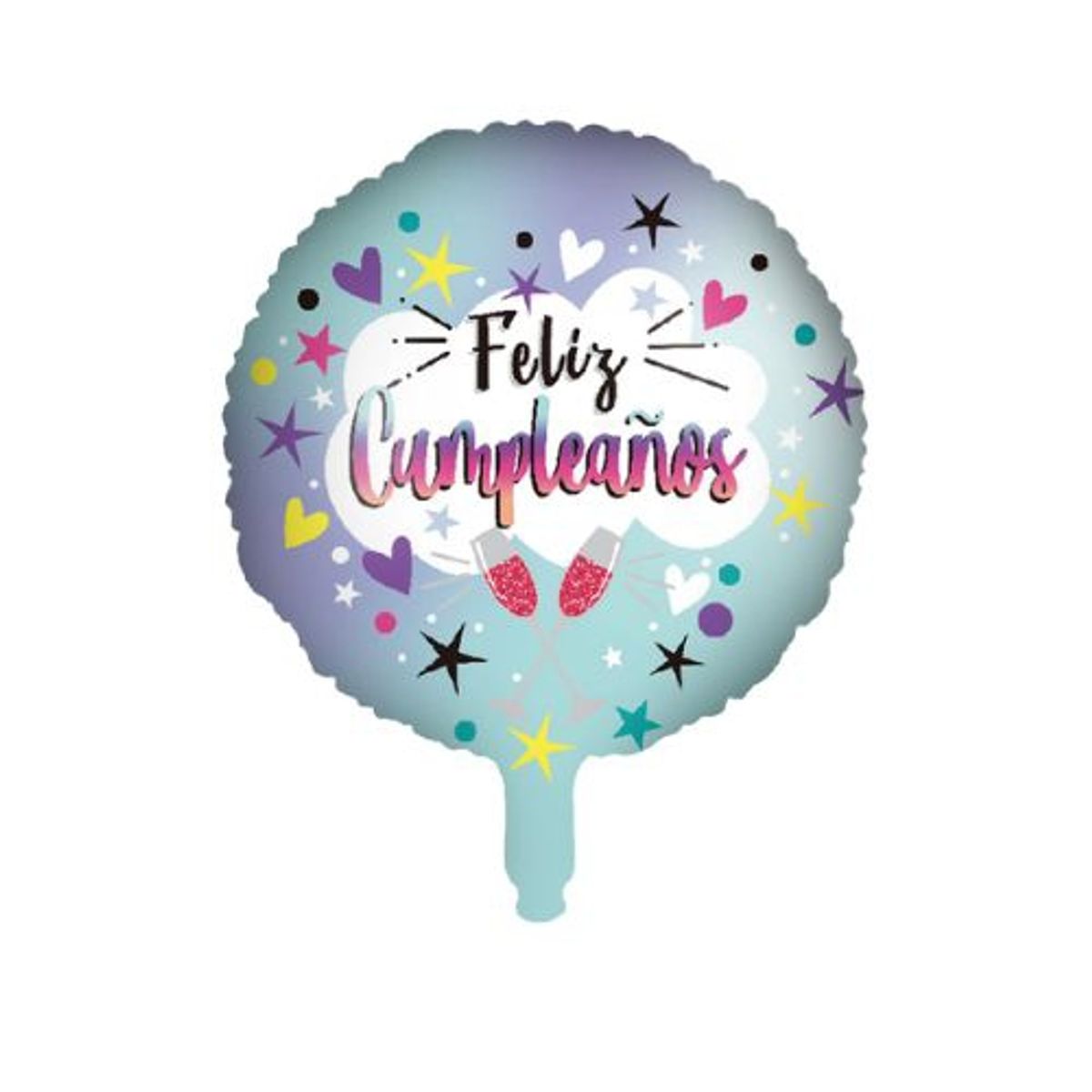 GENERICO - Globo Feliz Cumpleaños 45X45 Cm Colores