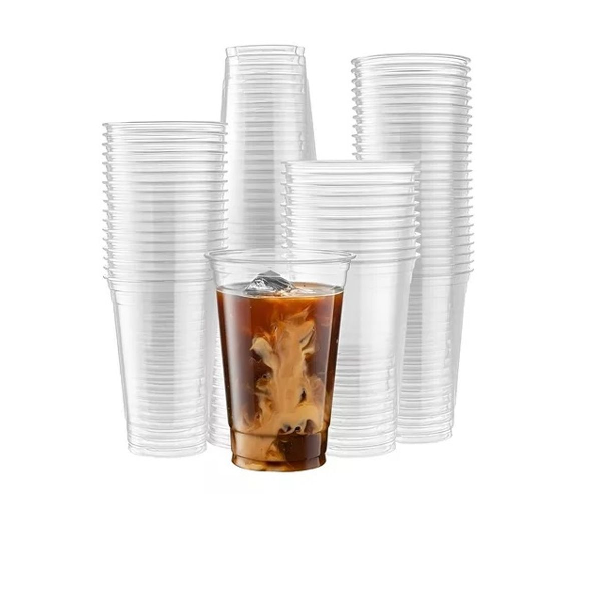 PASTELERIUSCL - 50 Vaso Desechable Plastico Vaso 16oz Vasos Plasticos 500ml Desechables Vasos Para Bebidas Plásticos