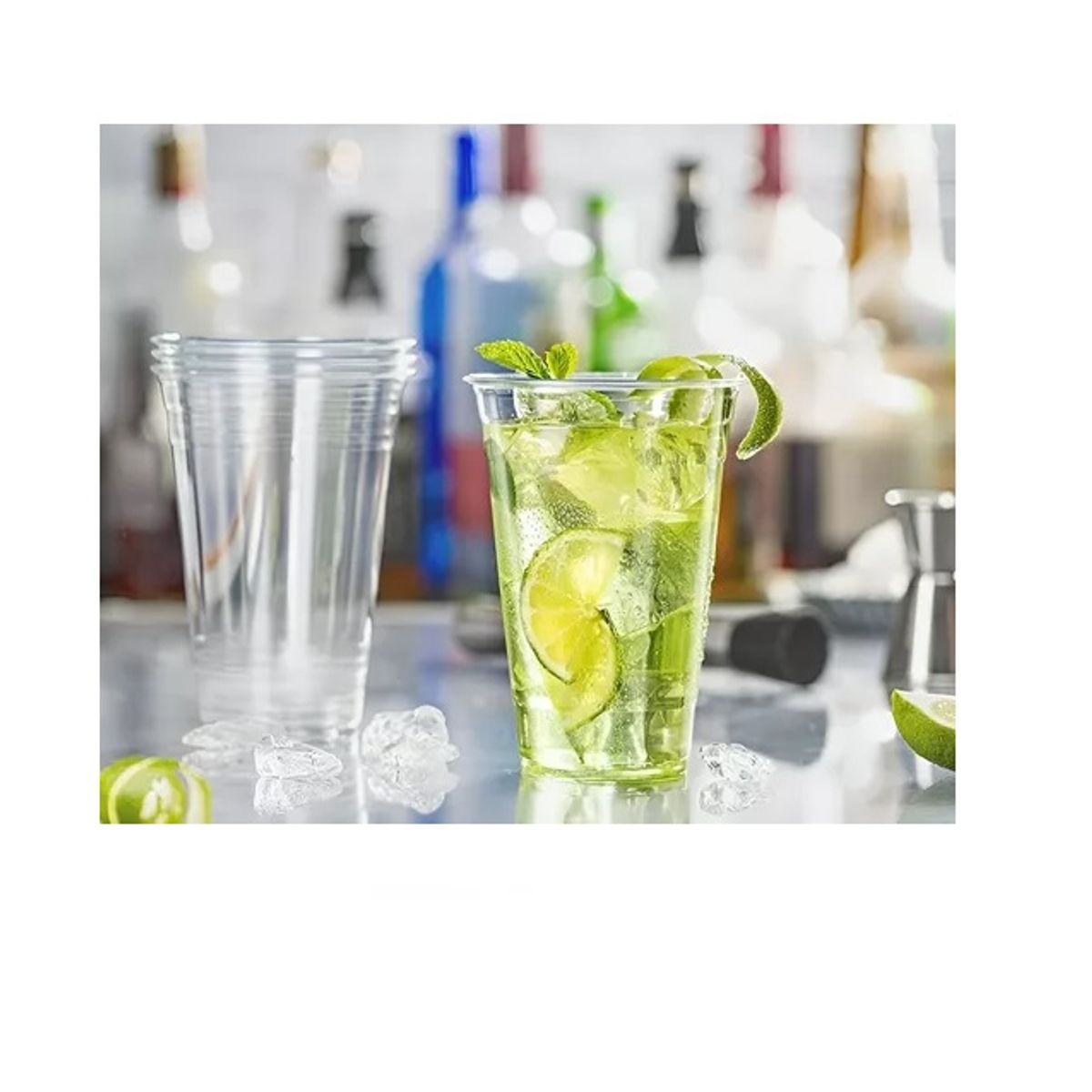 PASTELERIUSCL - 50 Vaso Desechable Plastico Vaso 16oz Vasos Plasticos 500ml Desechables Vasos Para Bebidas Plásticos